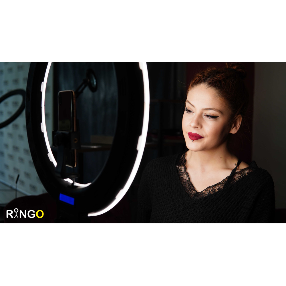 18 İnç 47 cm Profesyonel Ring Light 84 Watt Halka Işık Makyaj ve Dövme Seti