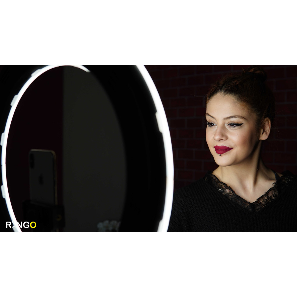 18 İnç 47 cm Profesyonel Ring Light 84 Watt Halka Işık Makyaj ve Dövme Seti