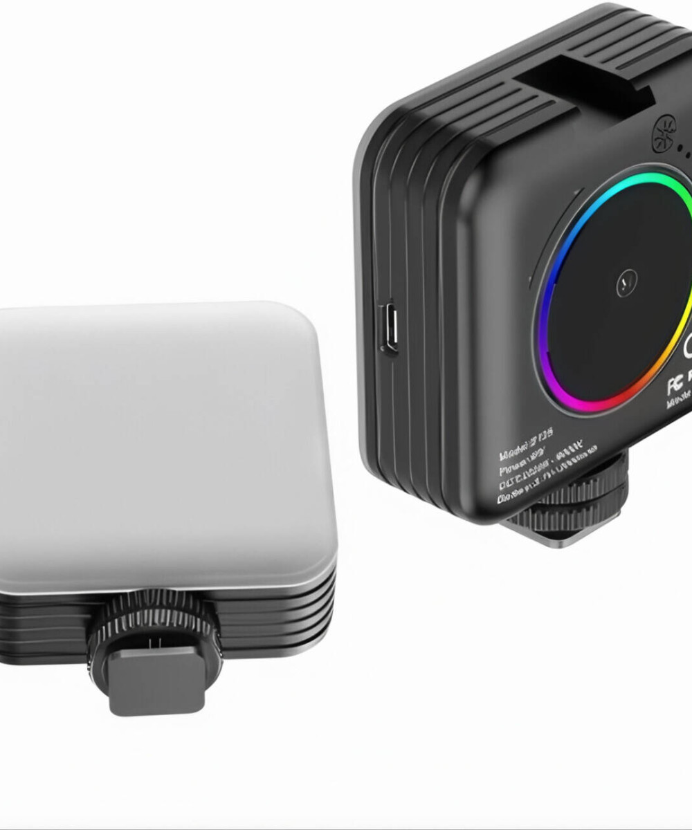 D12s Mini RGB LED Video Işığı (2500K-9000K) / 8W, Kamera ve Telefonlar İçin Dolgu Işığı