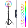 MJ-26 10 inç RGB LED Ring Light – 200cm Tripod
