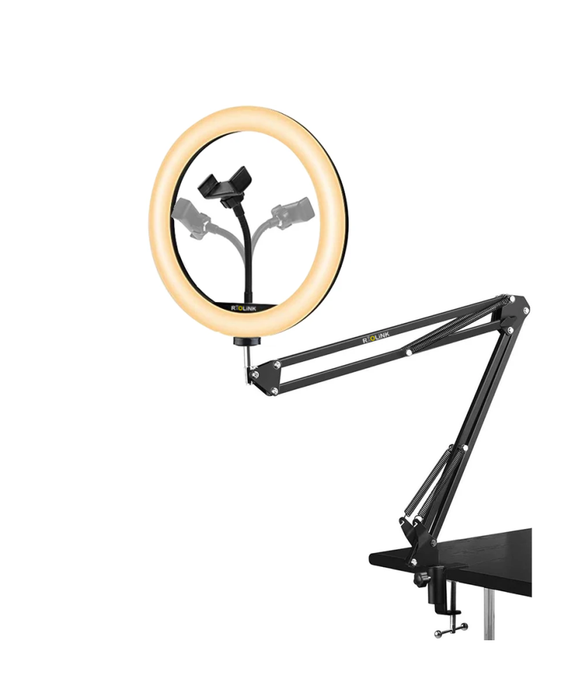 10 inc Masa Üstü Ring Light Twitch TikTok ve Zoom Işığı Yayıncı Seti - Riolink