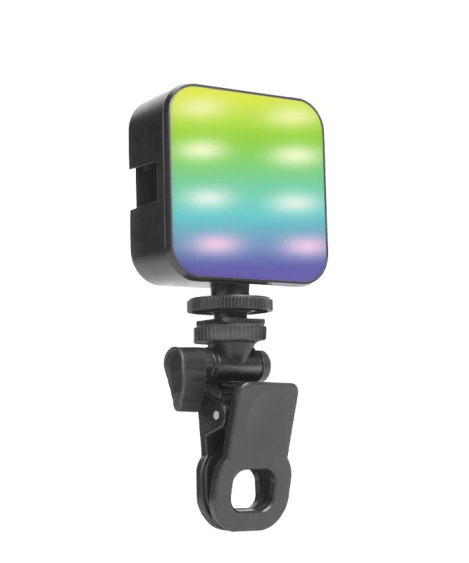 RGB LED Cep Video Işığı 3200K-6500K - 5.5W Type-C Şarjlı