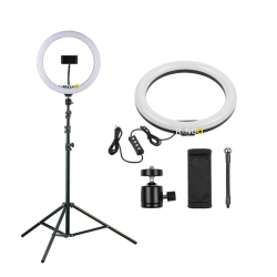 10 inc Profesyonel Ring Light 9 Watt – 2 Metre Tripodlu Vlogger & Influencer Işık Seti