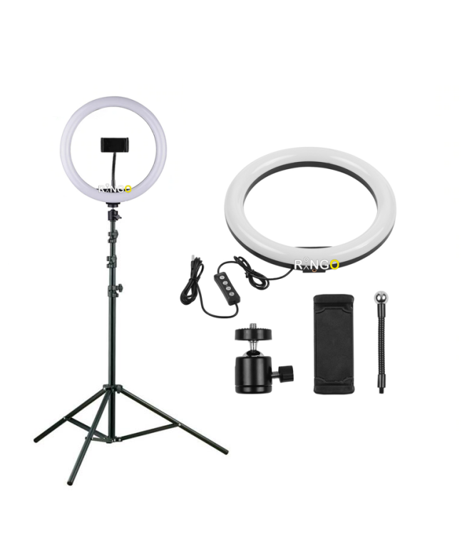 10 inc Profesyonel Ring Light 9 Watt – 2 Metre Tripodlu Vlogger & Influencer Işık Seti