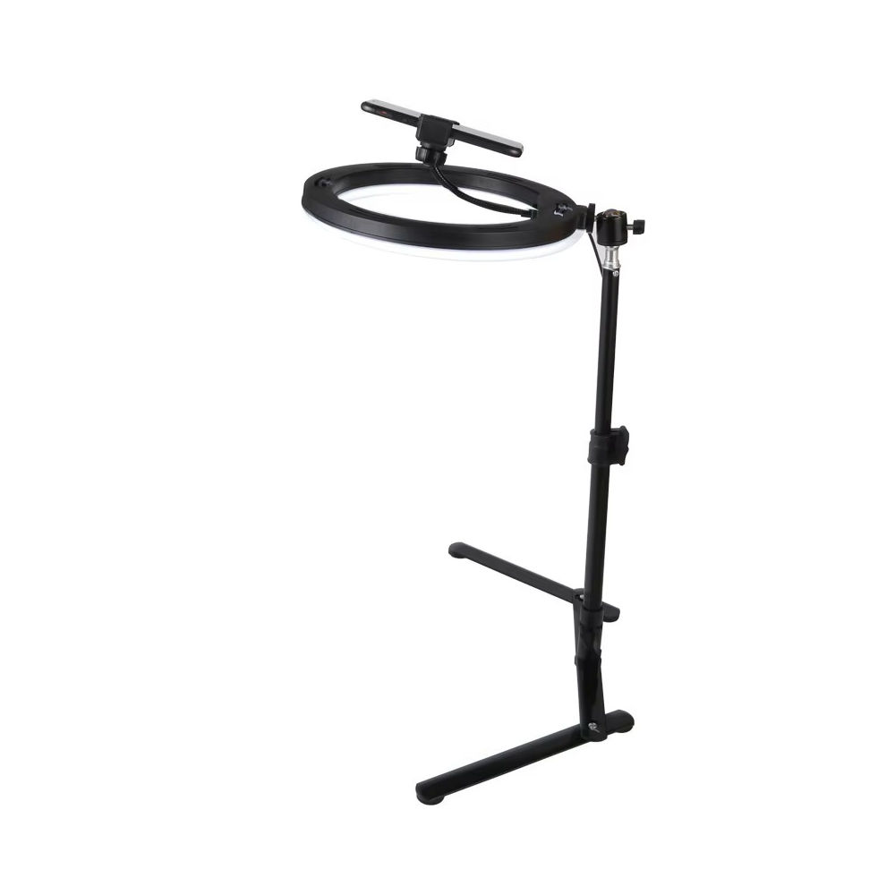 10 inc Masa Üstü Ayaklı Ring Light 9 Watt - Butik Makyaj, Zoom ve Detay İşlem Işığı - Riolink